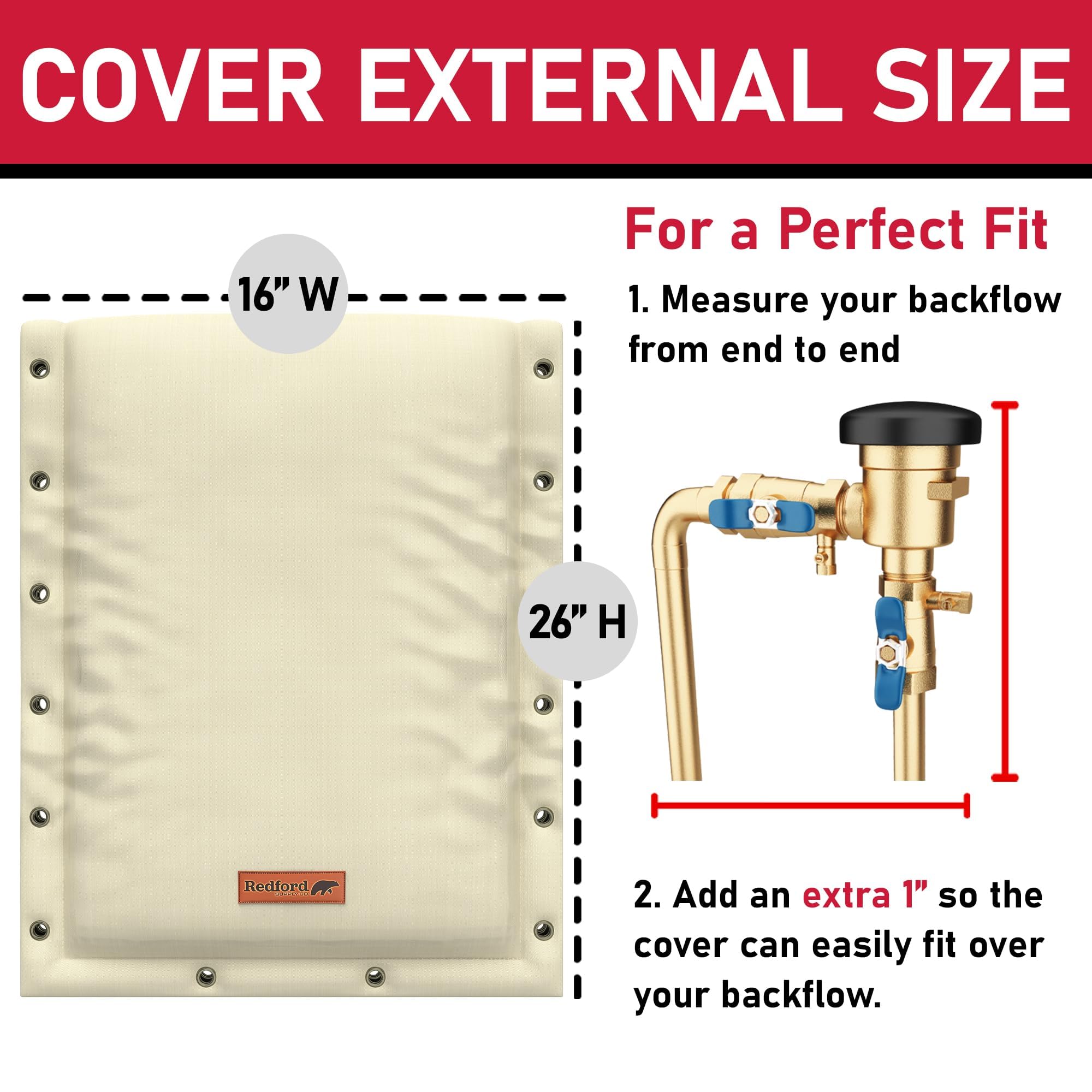 Cold Snap cover supports 3-way compatibility for various backflow setups.