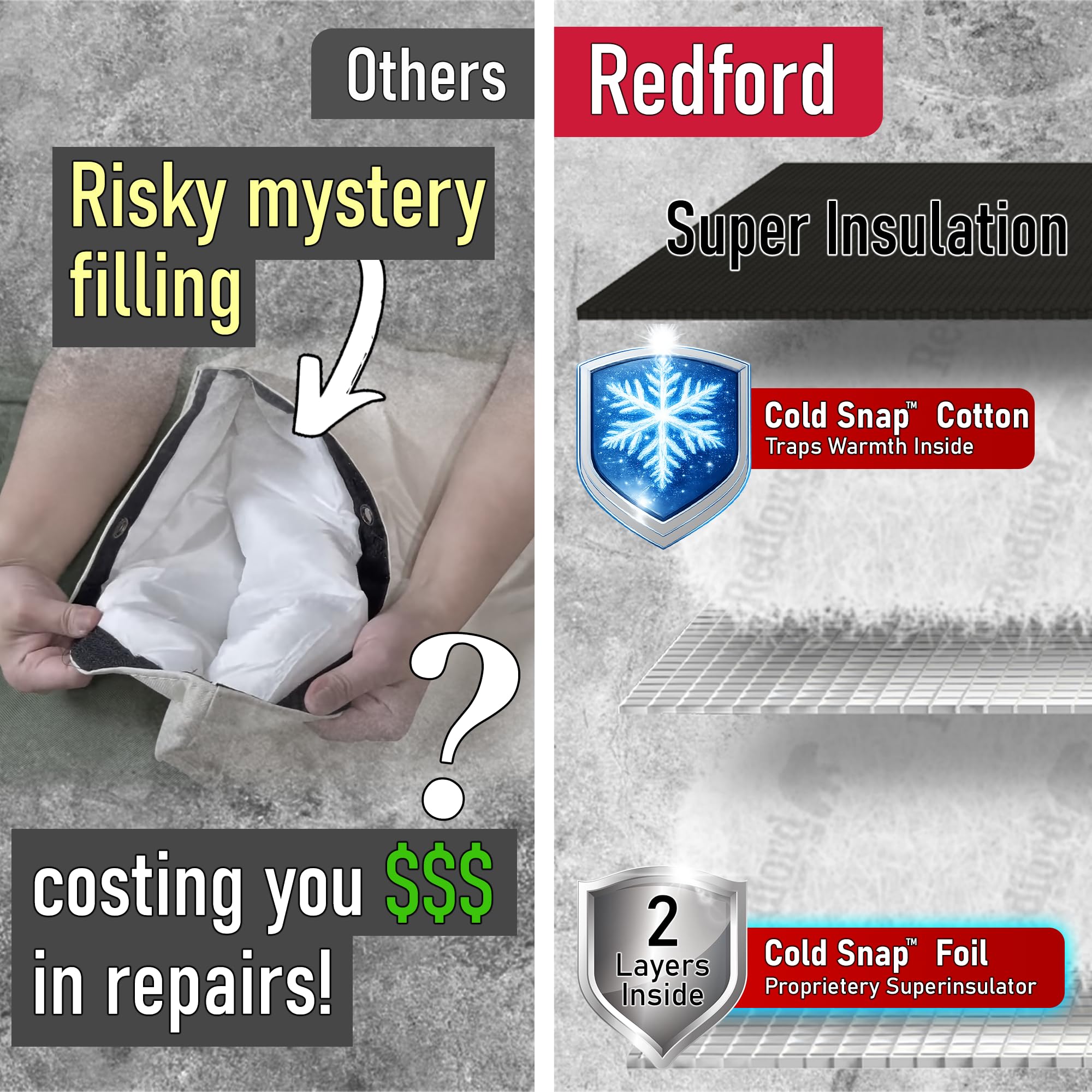 Cold Snap universal fit demonstrates compatibility with three-quarter to two-inch valves.