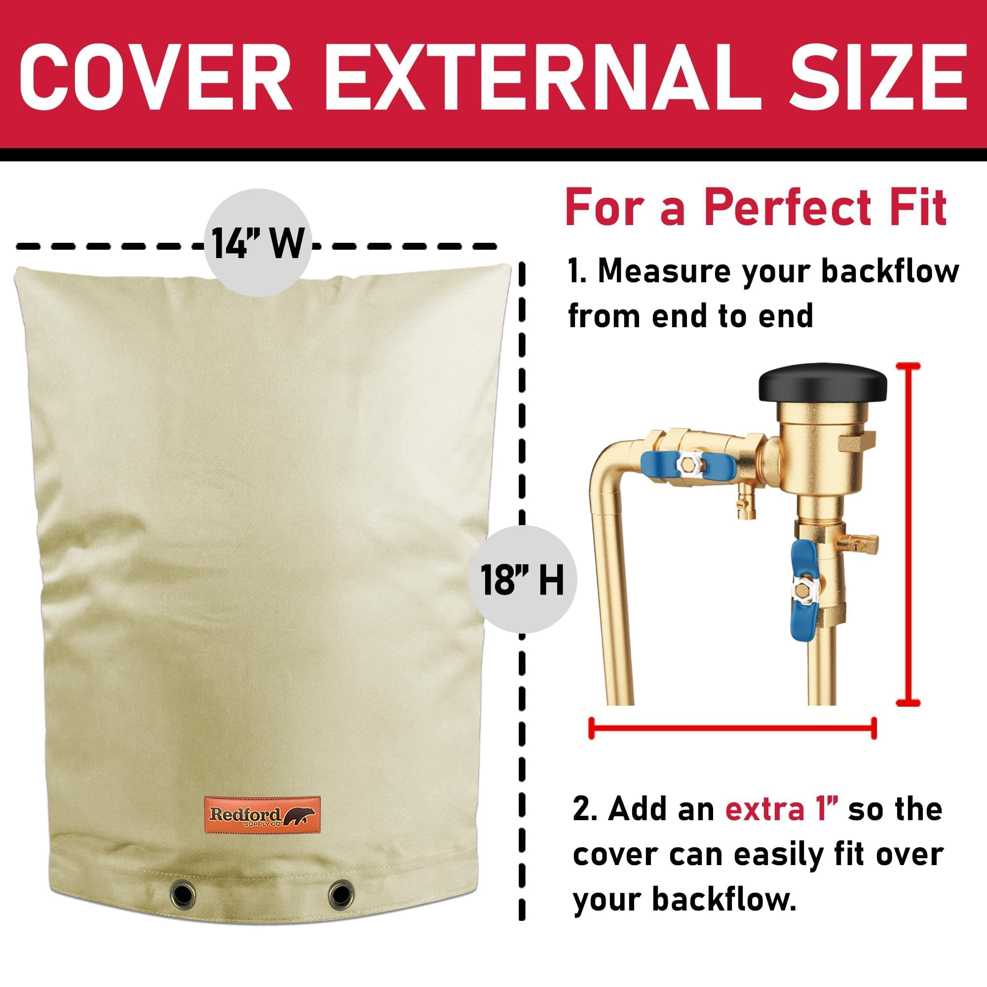 Redford Supply Co. Cold Snap beige fabric guards against rain and snow