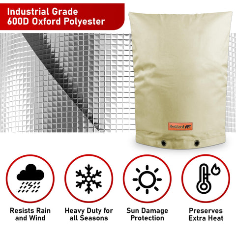 Redford Supply Co. outdoor winter cover on sprinkler backflow system