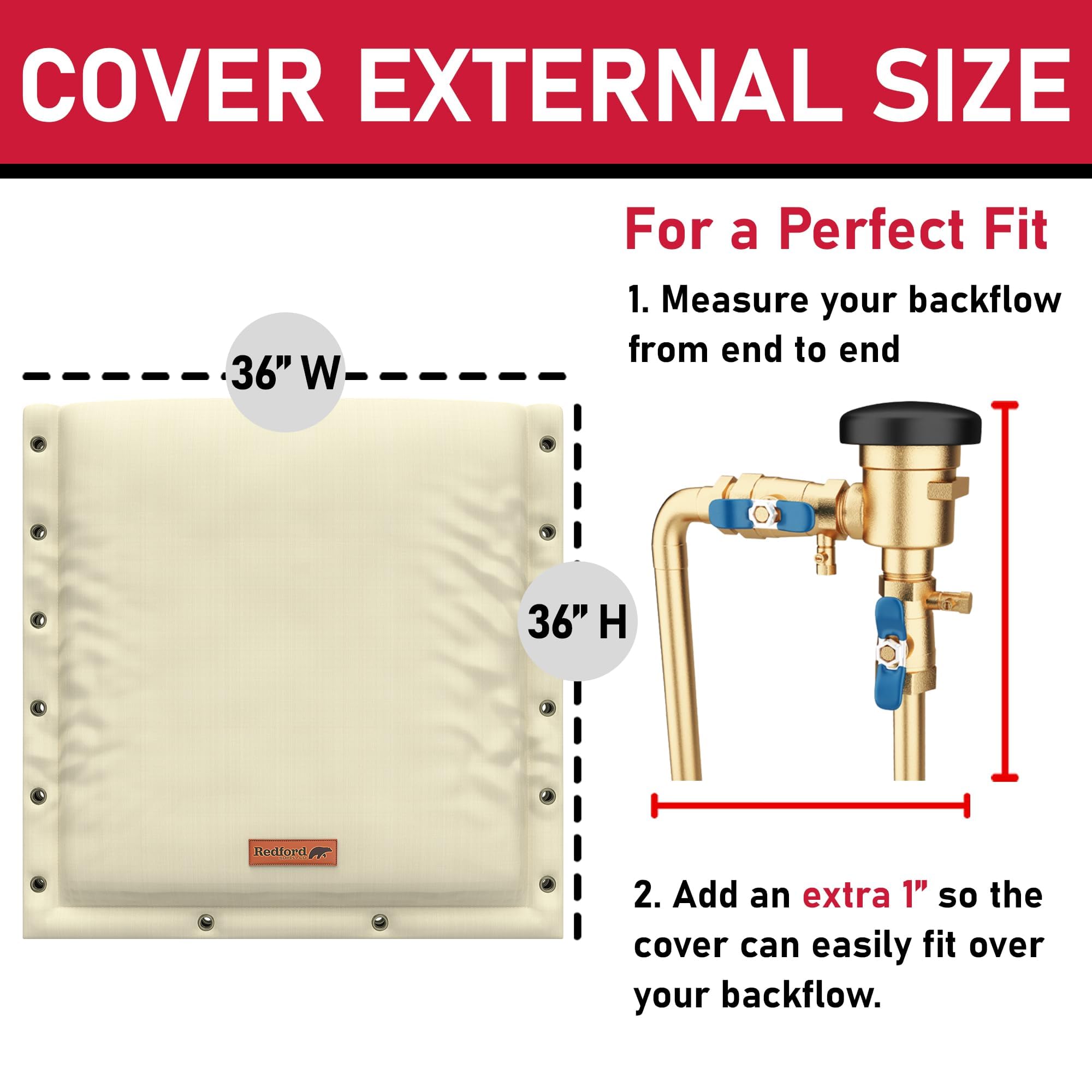 Redford Supply Co. weather-resistant materials guarding against rain and snow