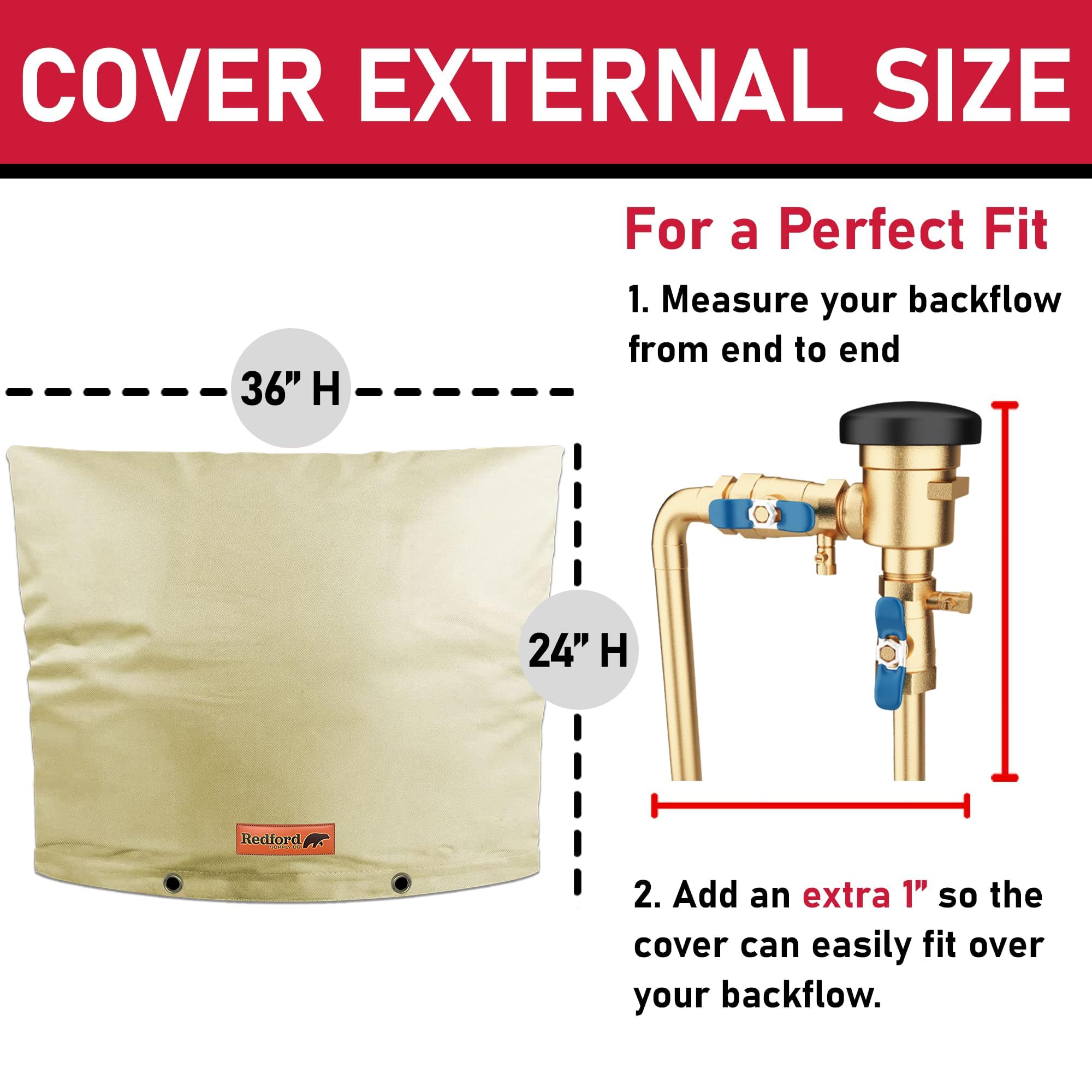 Redford Supply Co. Cold Snap shields sprinkler system from rain, snow, and wind.