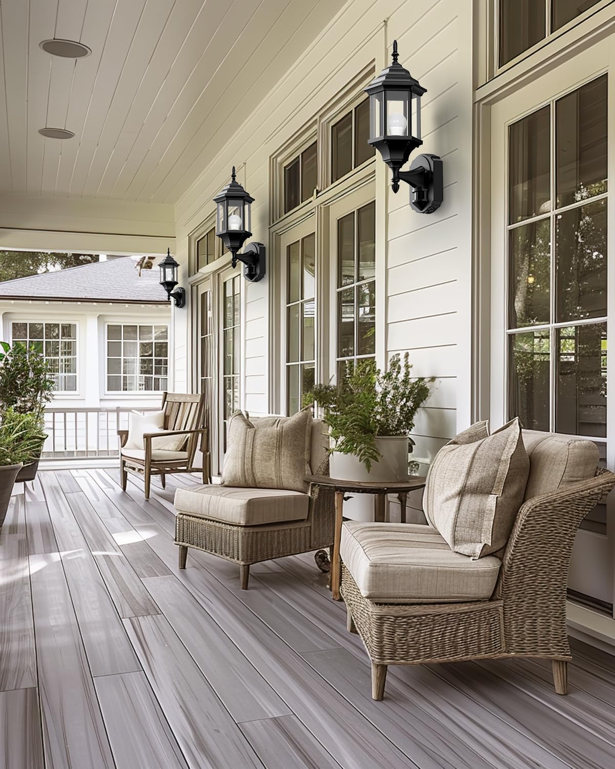 Redluck weatherproof outdoor light suitable for year-round use.