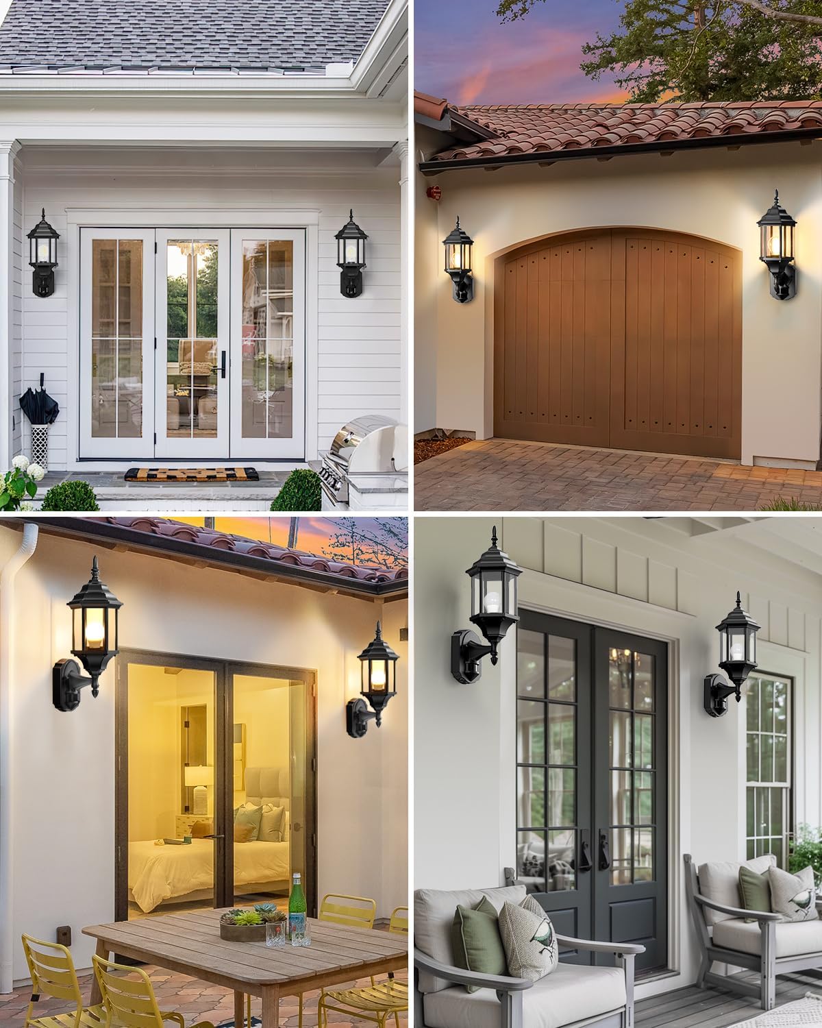 Redluck easy-install outdoor wall light with included mounting hardware.
