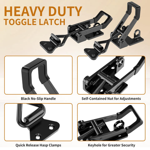 REDOVANT 4003 pull-action latch close-up highlighting robust holding capacity.