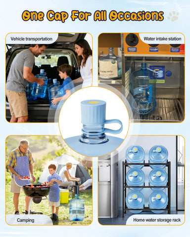 Redsack anti-drop ring design prevents cap loss during refilling