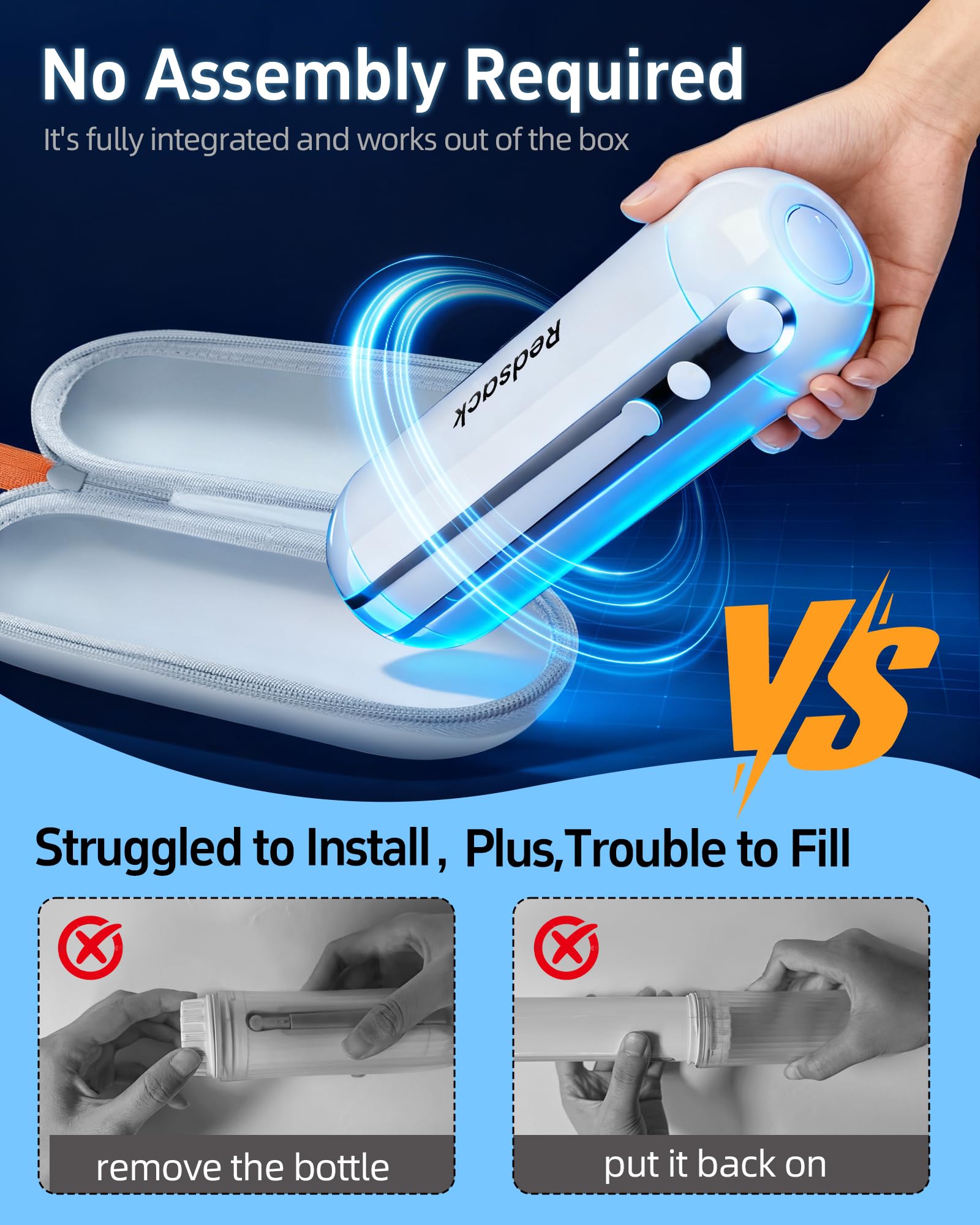 Redsack bidet USB-C port for fast charging on adventures