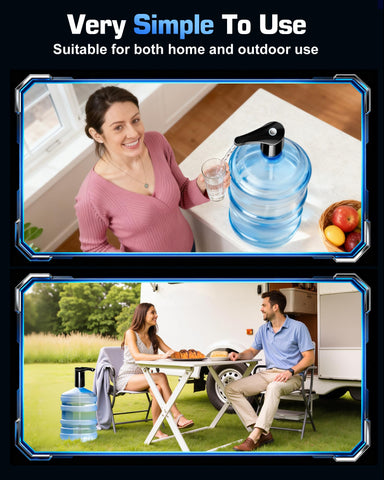 Redsack compact portable pump ideal for camping and home use.