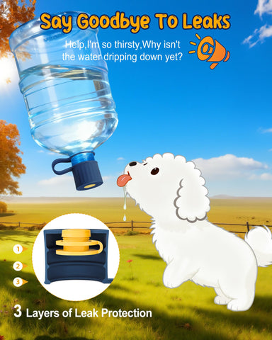 Redsack leak-proof cap prevents drips during handling of water jugs.
