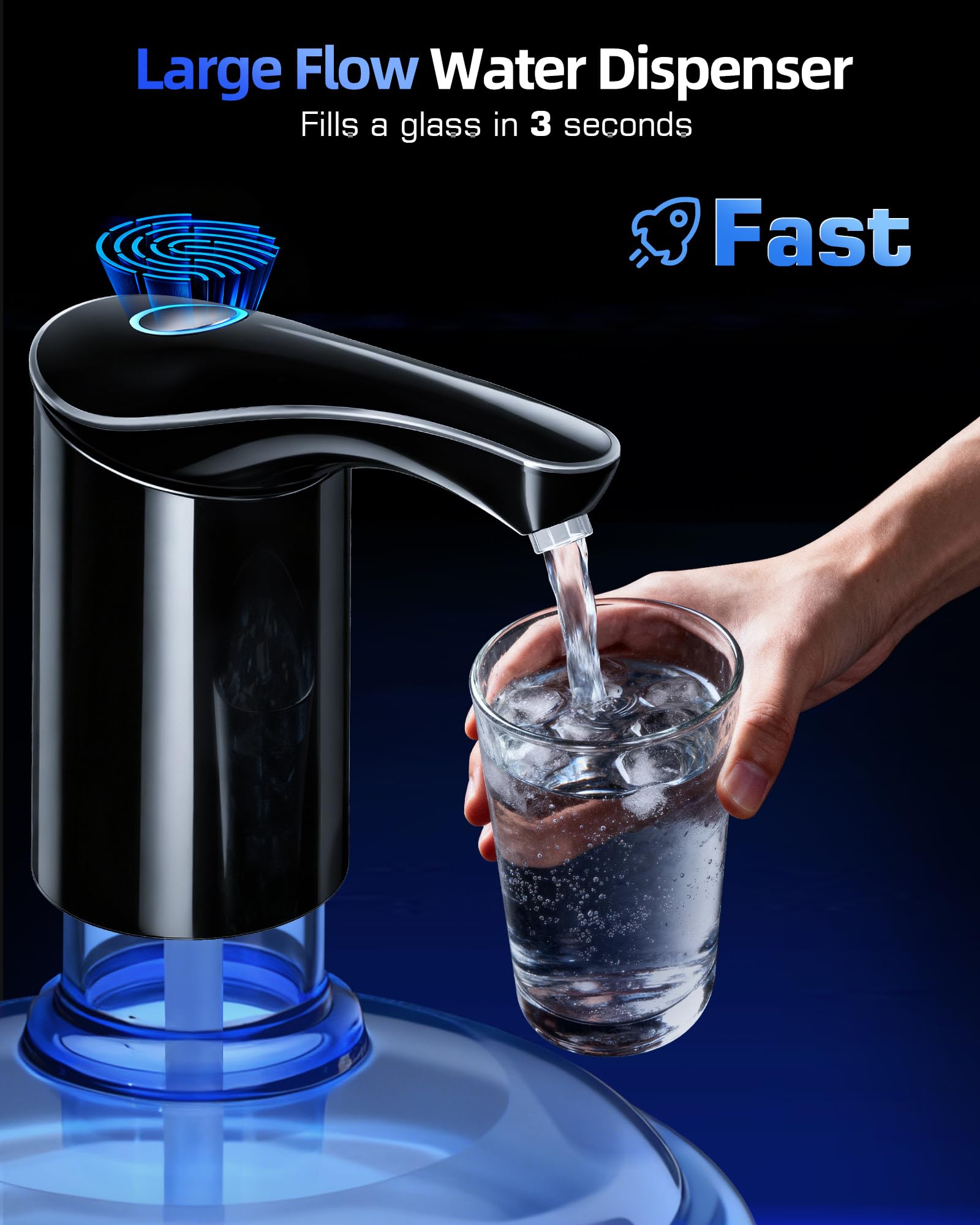 Redsack USB-C charging port powers a reliable pump for on-the-go hydration.