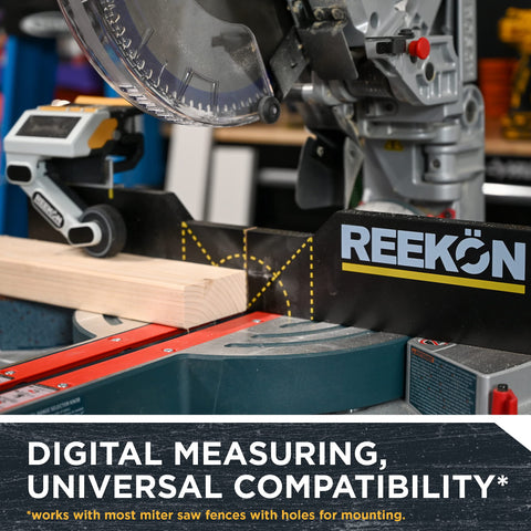 Universal compatibility with many miter and chop saw fences.