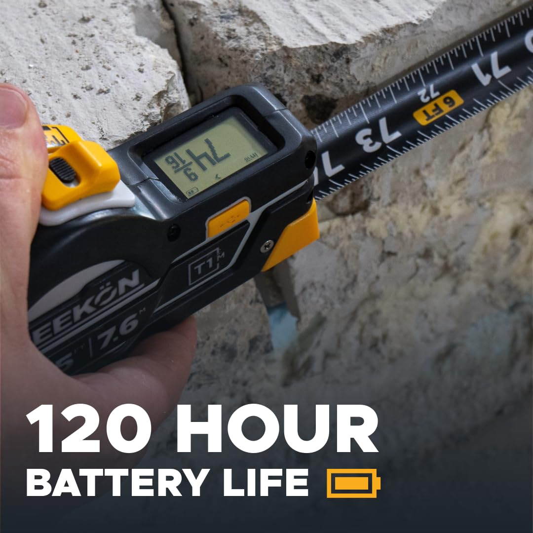 Back of tape measurement reduces on-site errors with T1M