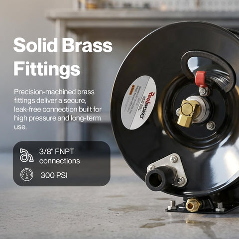 ReelWorks hose reel demonstrates 300 psi working pressure rating