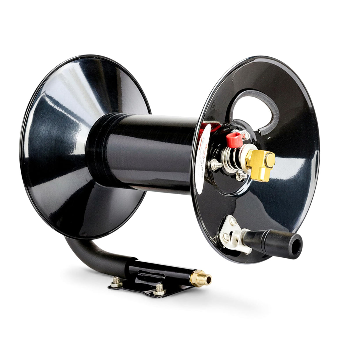 ReelWorks air hose reel with hand crank for easy rewind