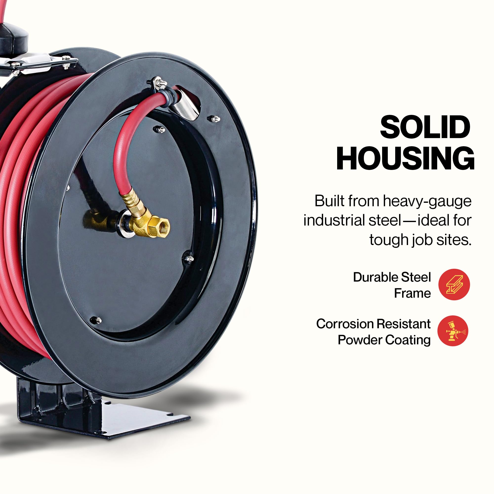 ReelWorks flex hybrid polymer hose delivers durable performance under heavy-use tasks.