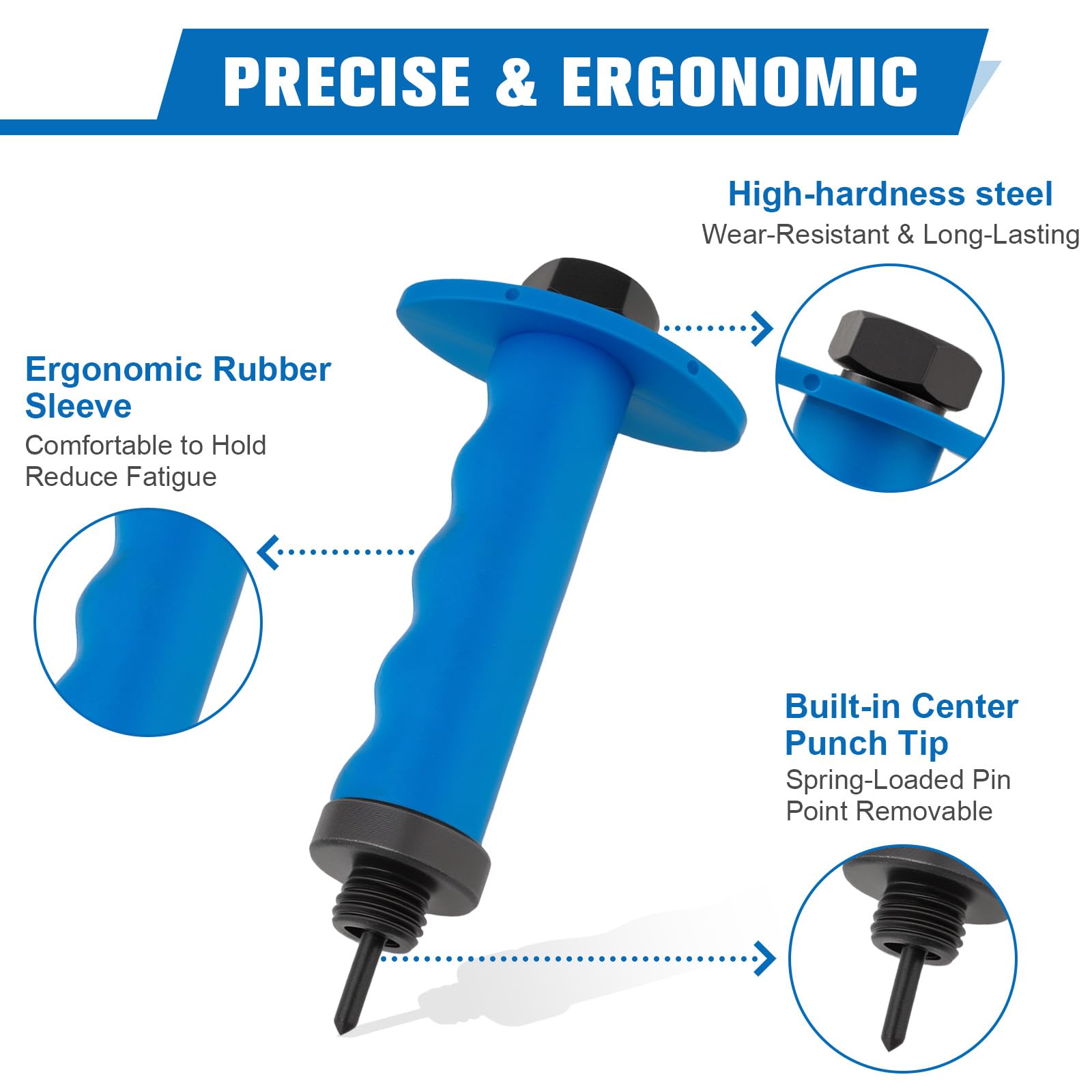 ReeMoo detachable center pin allows cutting round pieces without a central hole.