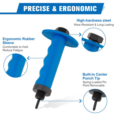 ReeMoo detachable center pin allows cutting round pieces without a central hole.