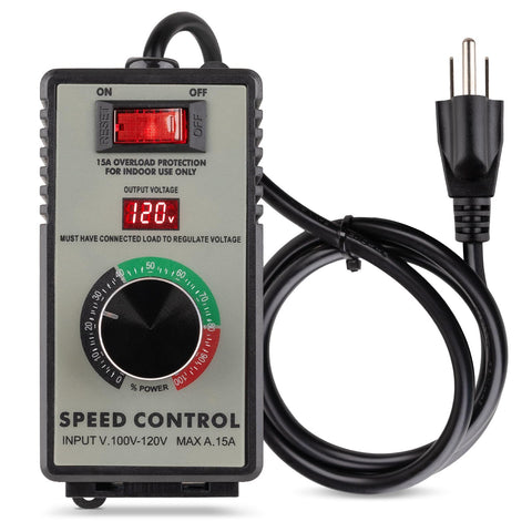 ReeMoo AC speed controller front view shows compact design for easy mounting.