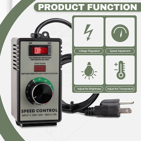 ReeMoo AC speed controller with overload protection enhances equipment safety.