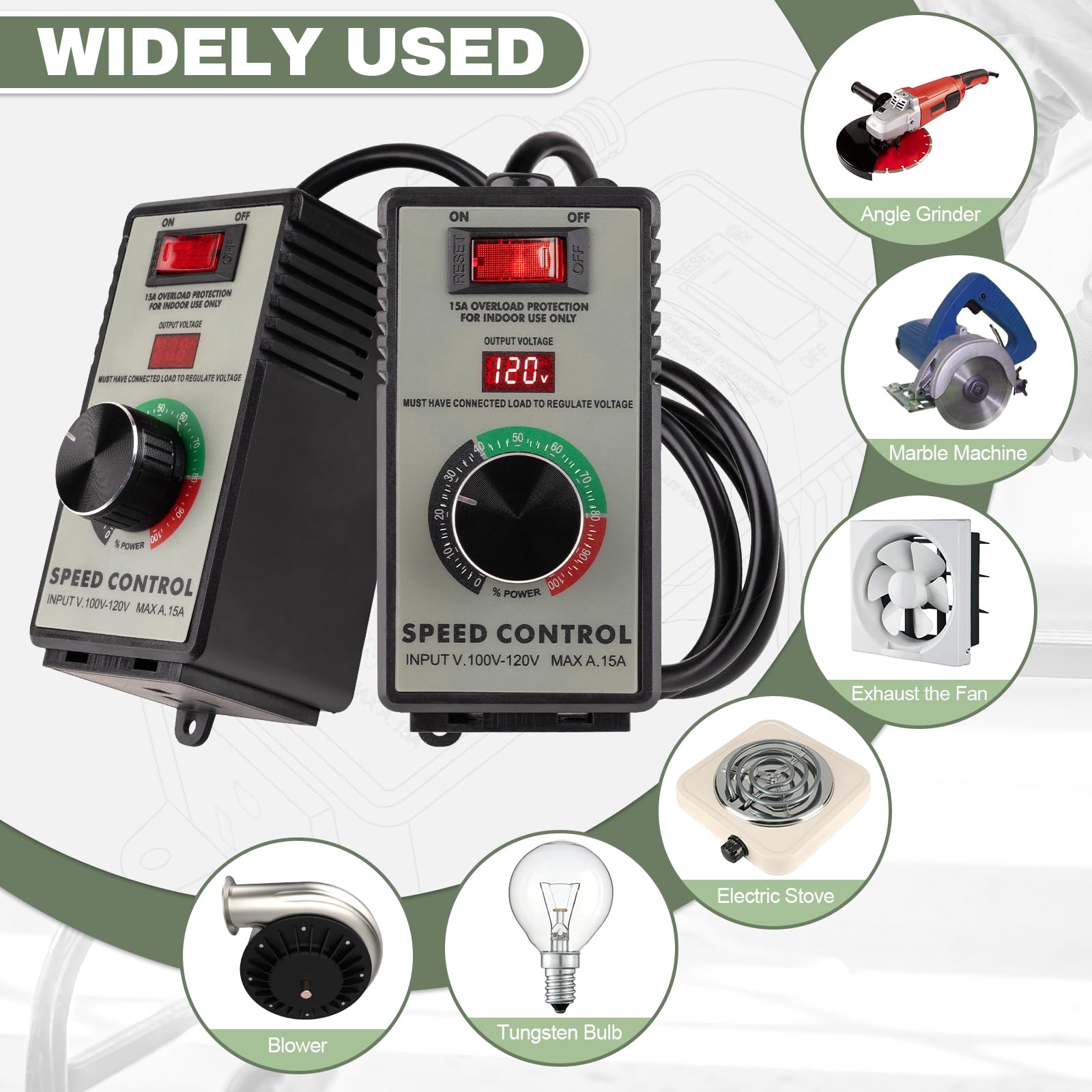 ReeMoo regulator with US plug socket supports standard power setups.