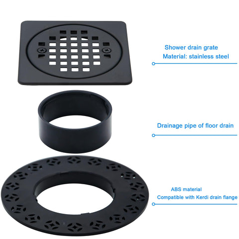 REEPLAR ABS shaft ring assembly paired with a stainless steel grate for support.