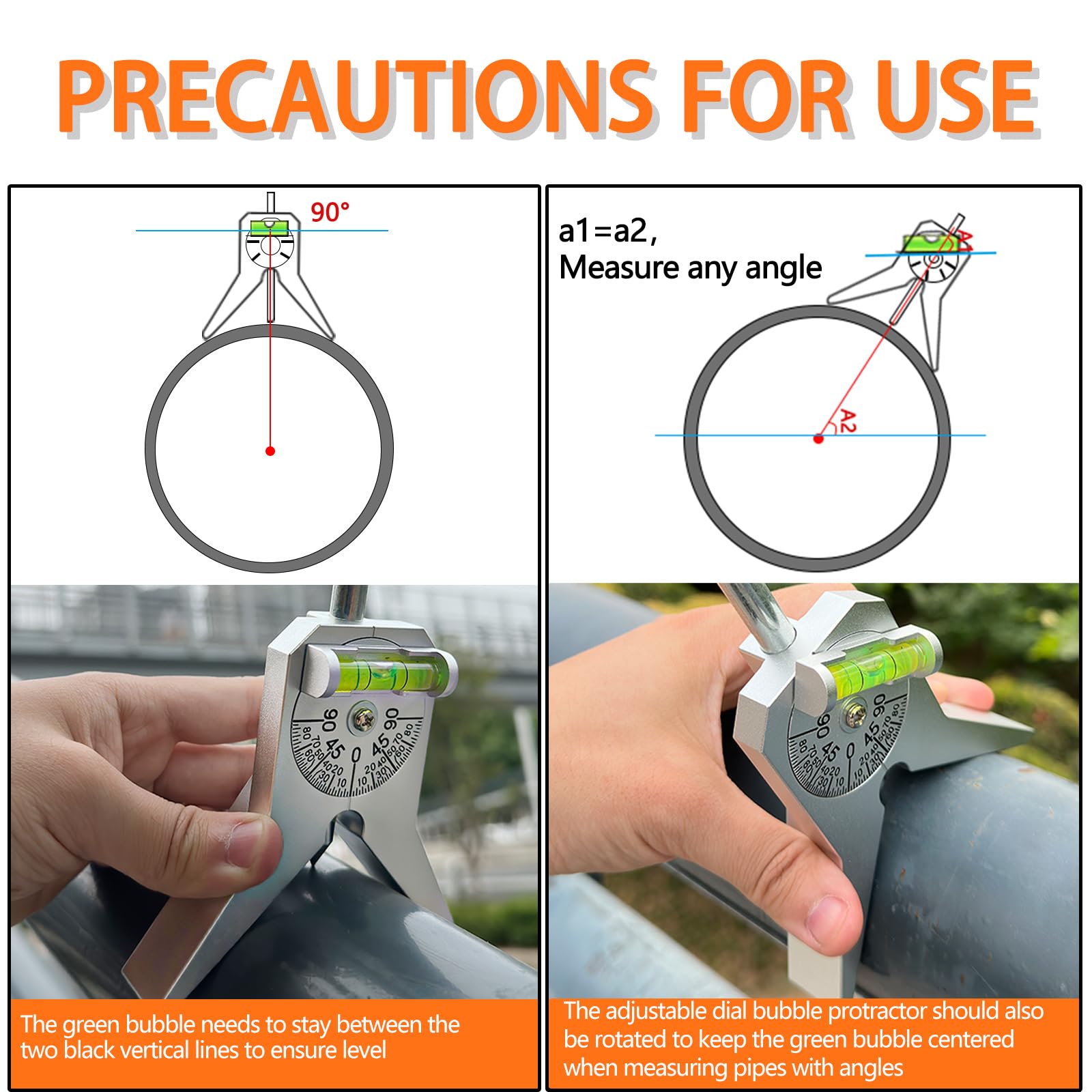 REEPLAR DSL protractor provides precise angle readings during setup
