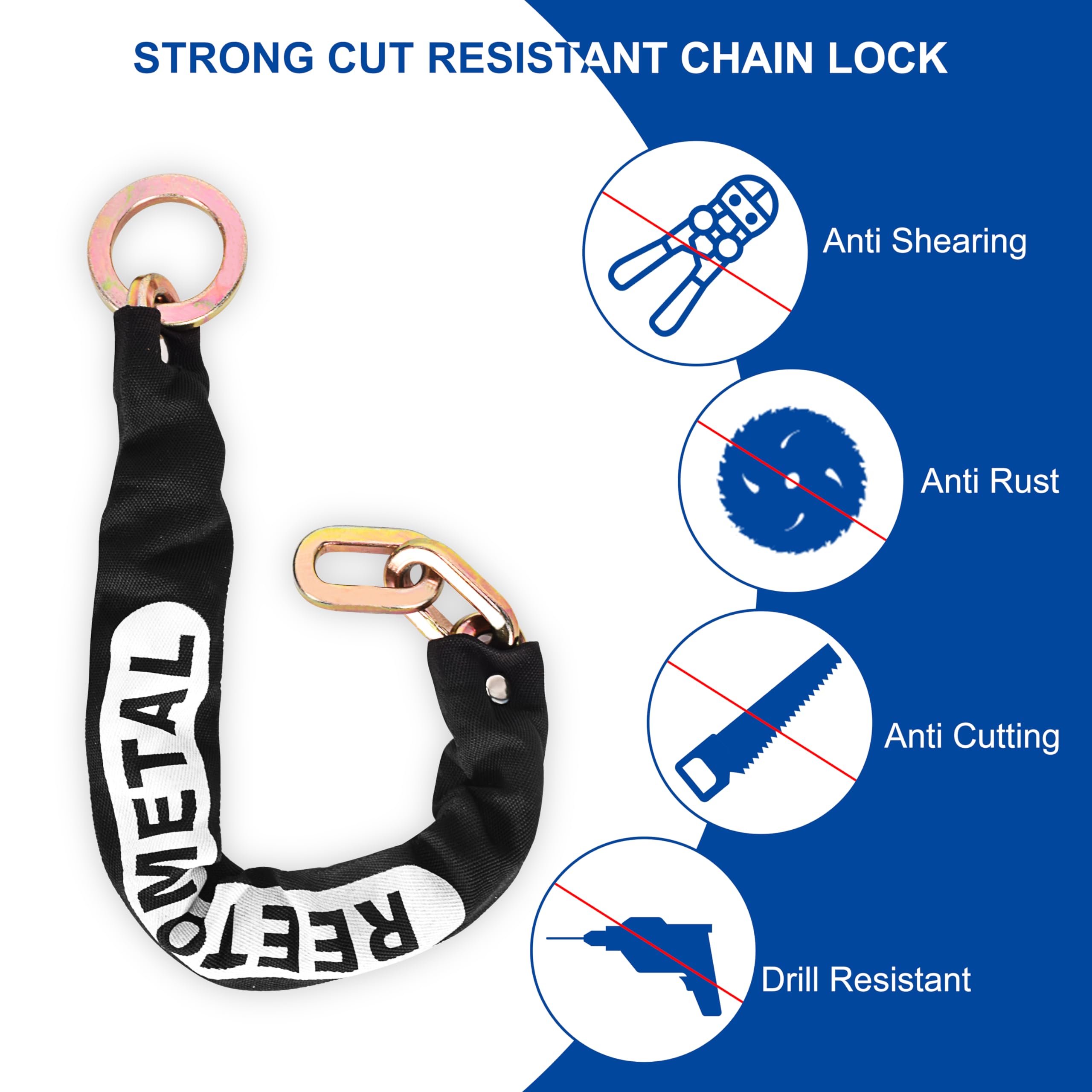 REETOMETAL protective nylon sleeve prevents scratches during transport