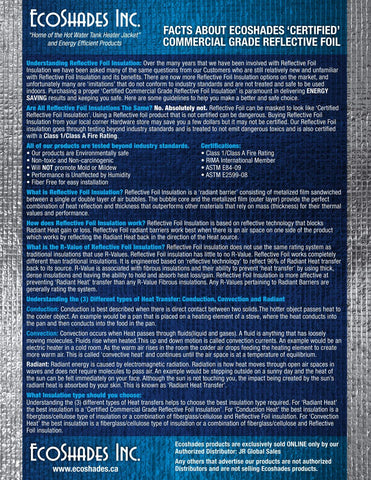 Ready-to-install Reflective Foil kit on a water heater.