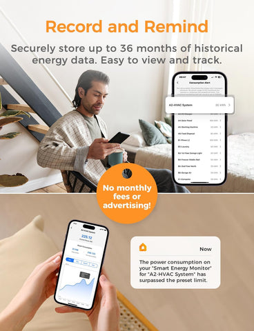 Refoss app alerts for unusual energy spikes across circuits