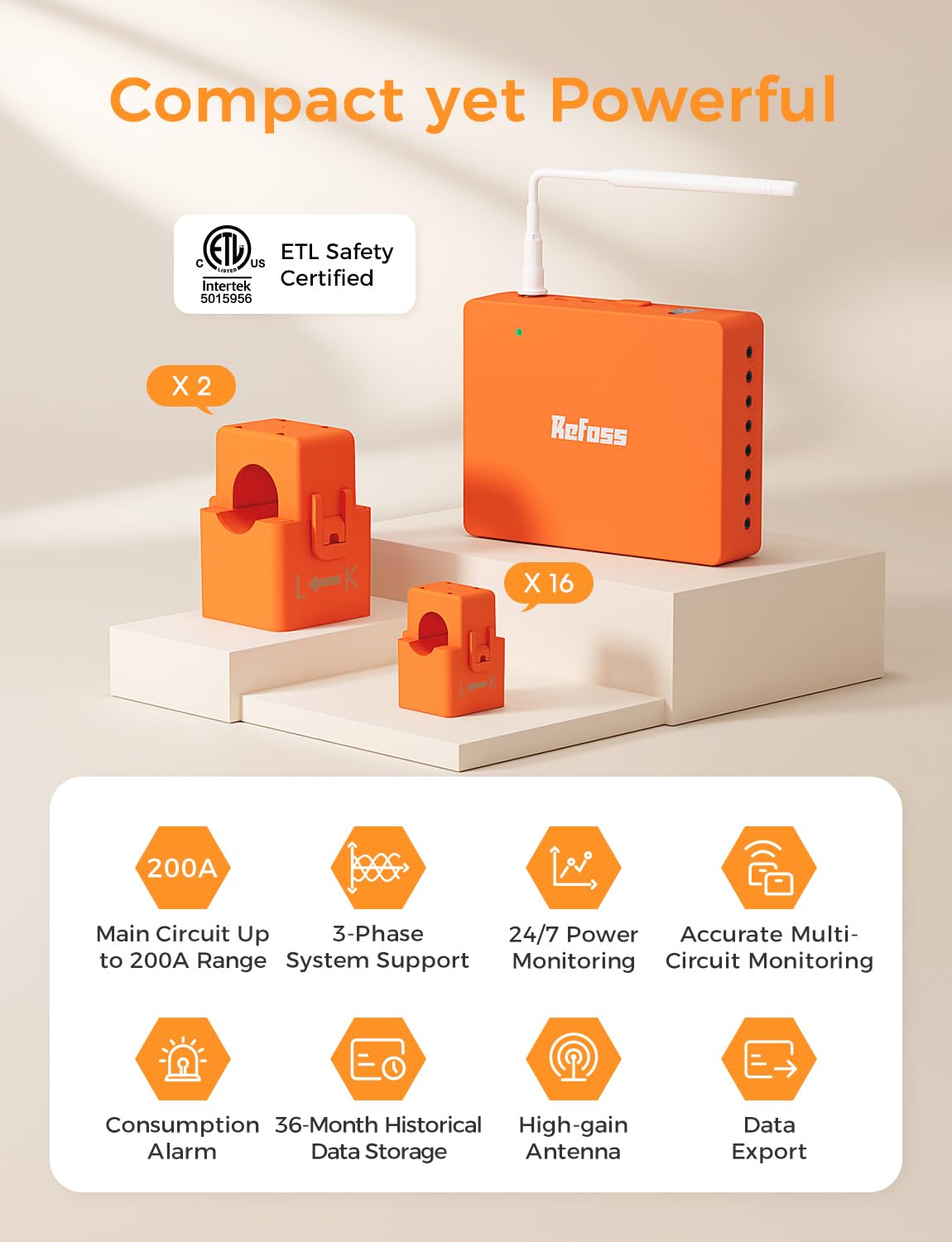 Refoss clamp-on sensors securely track household currents for accurate energy data
