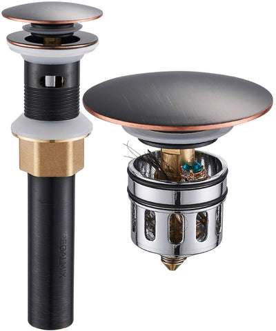 REGALMIX vessel sink drain with built-in strainer for easy maintenance