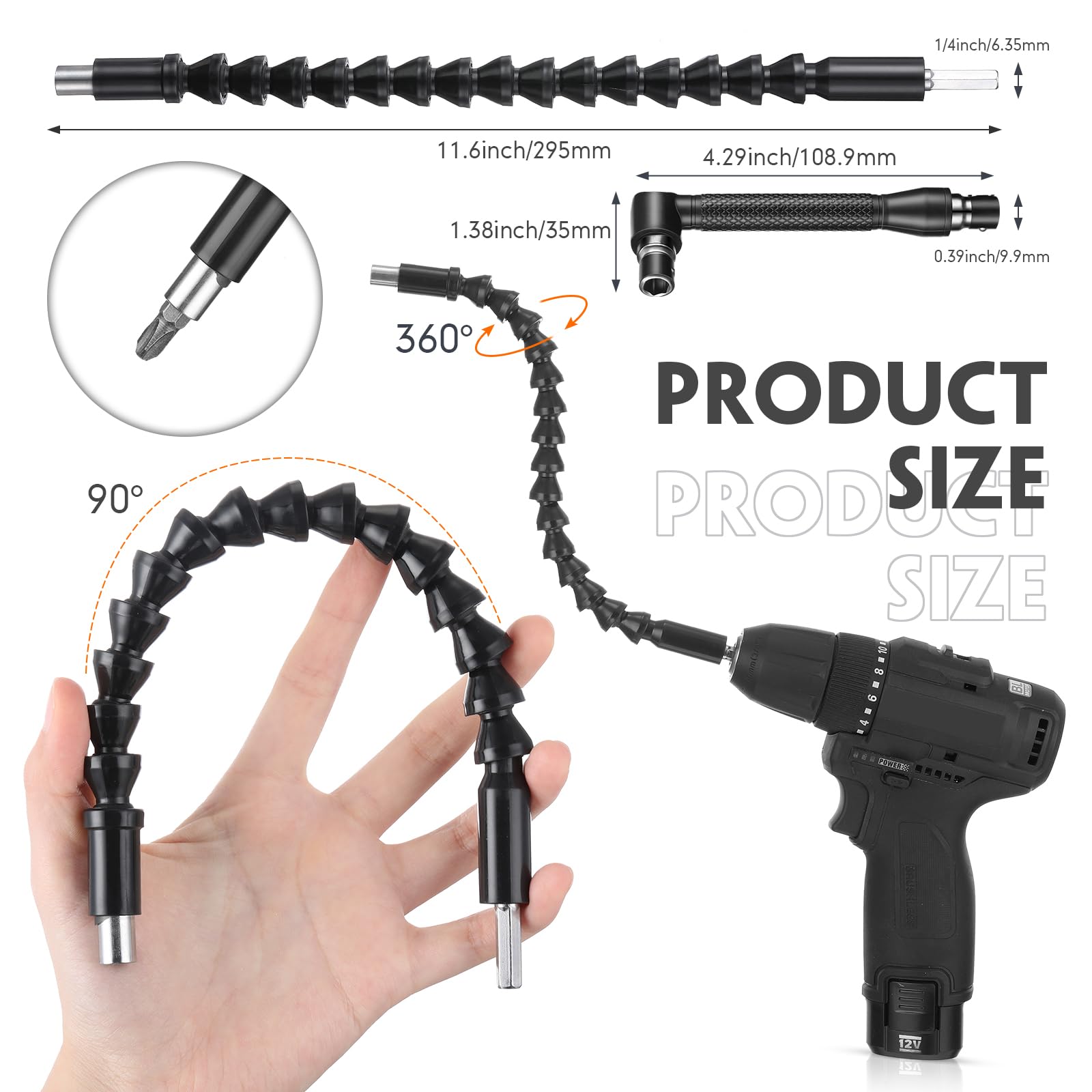 Reginary magnetic screwdriver bits for quick, secure bit changes