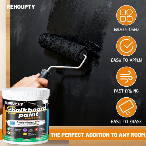 REHOUPTY chalkboard paint for furniture makeover with matte finish