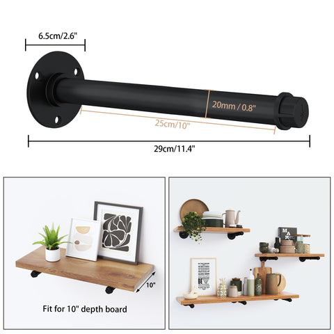 REHOYEE eight-pack brackets with mounting screws streamline DIY shelf projects.