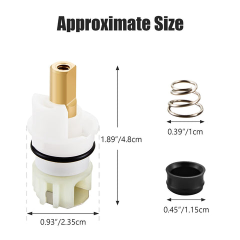 REHUH RP25513 brass stem detail for durability and smooth operation.