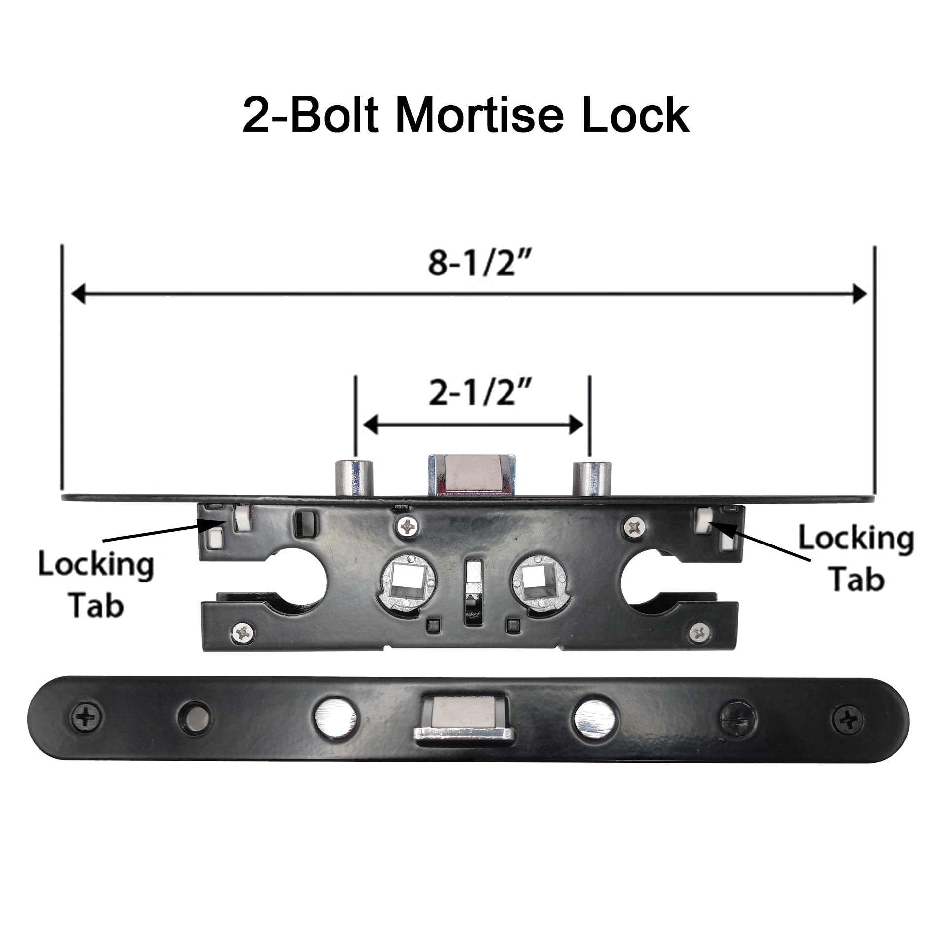Faceplate screw holes at 7-1/4 inches for secure mounting