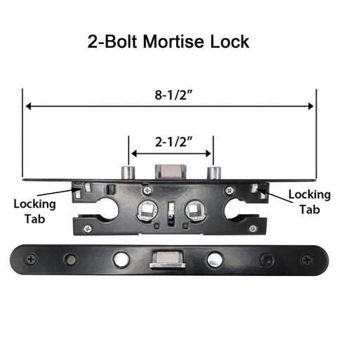 Faceplate screw holes at 7-1/4 inches for secure mounting