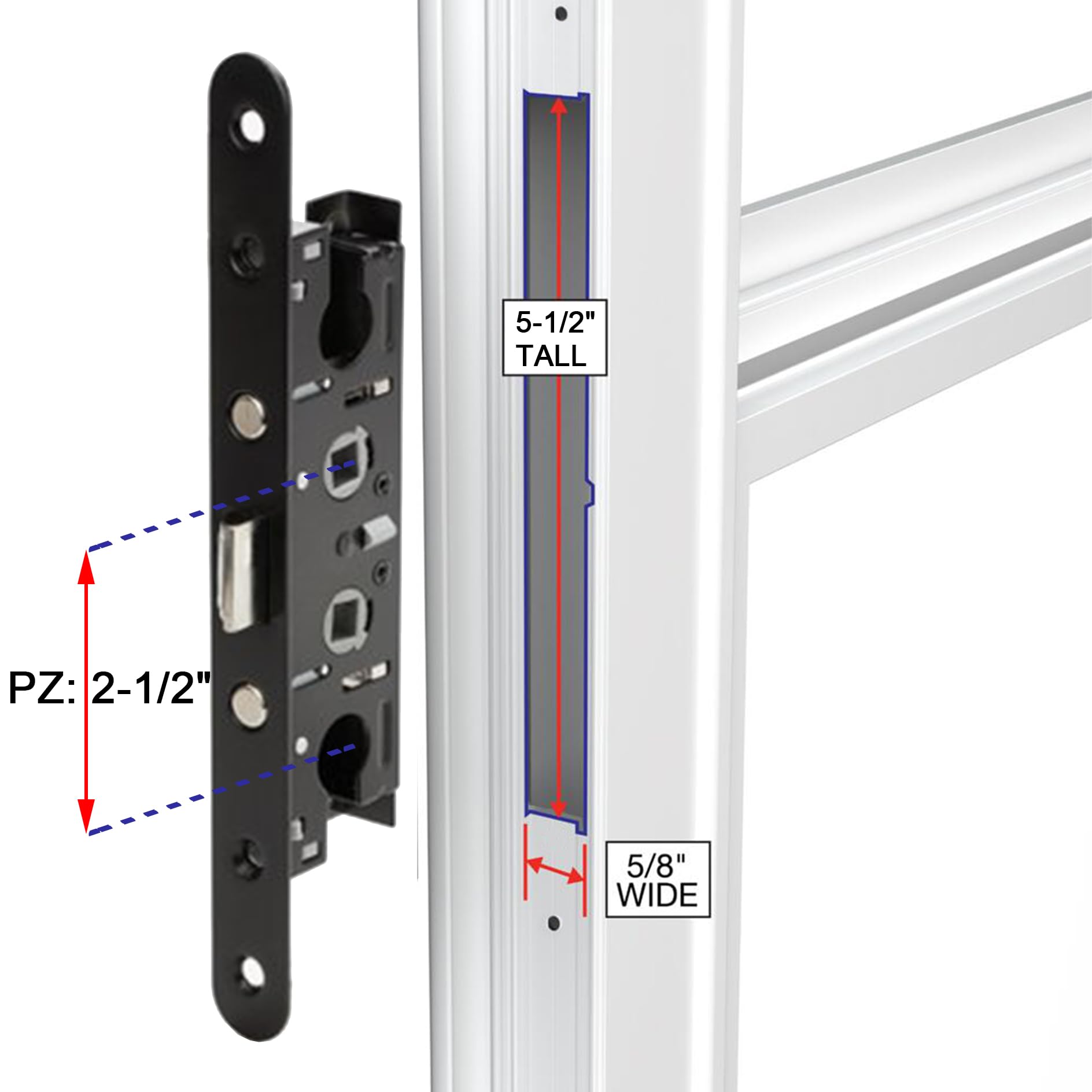 Included screws and mounting hardware for quick installation