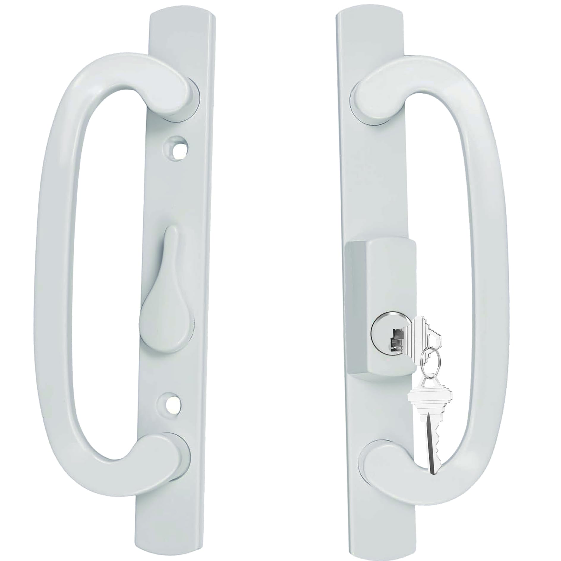 ReigaHood keyed sliding door handle front view shows Truth Legacy compatibility and secure, smooth operation.
