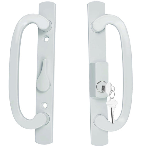 ReigaHood keyed sliding door handle front view shows Truth Legacy compatibility and secure, smooth operation.