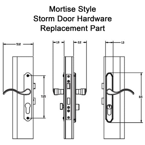 Square spindle from ReigaHood aligning handle and mortise lock for reliable operation