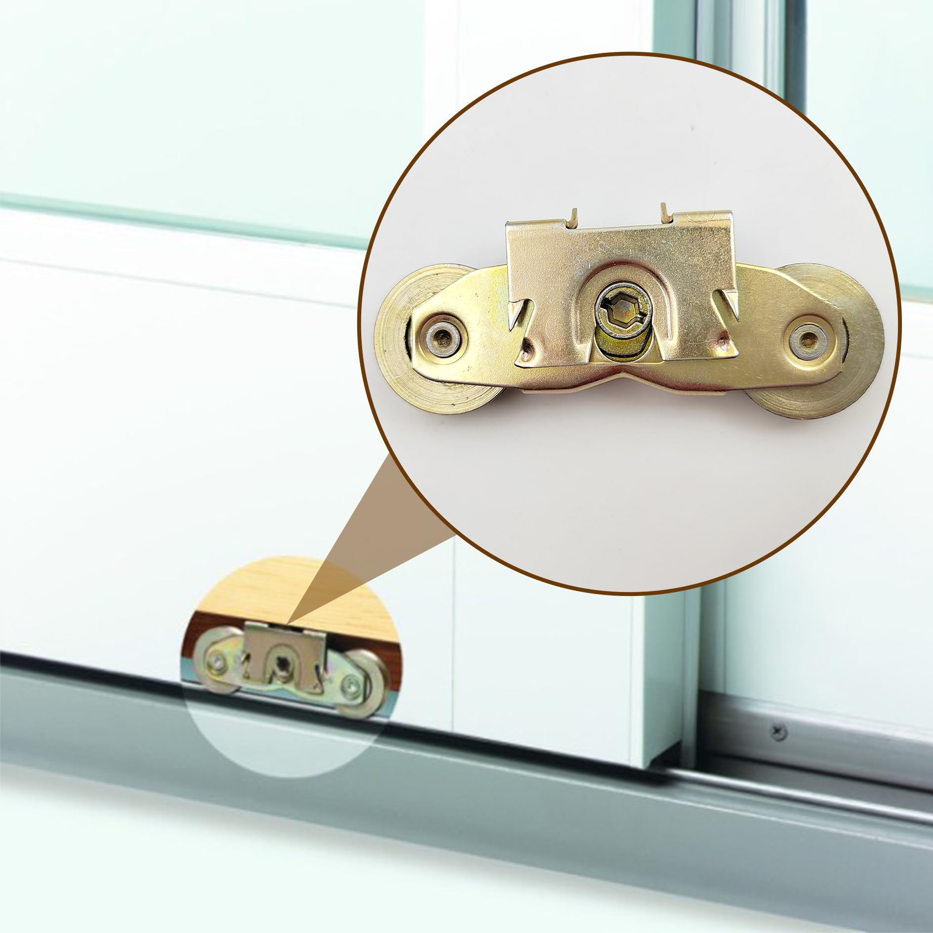ReigaHood side adjustment feature for precise door alignment.