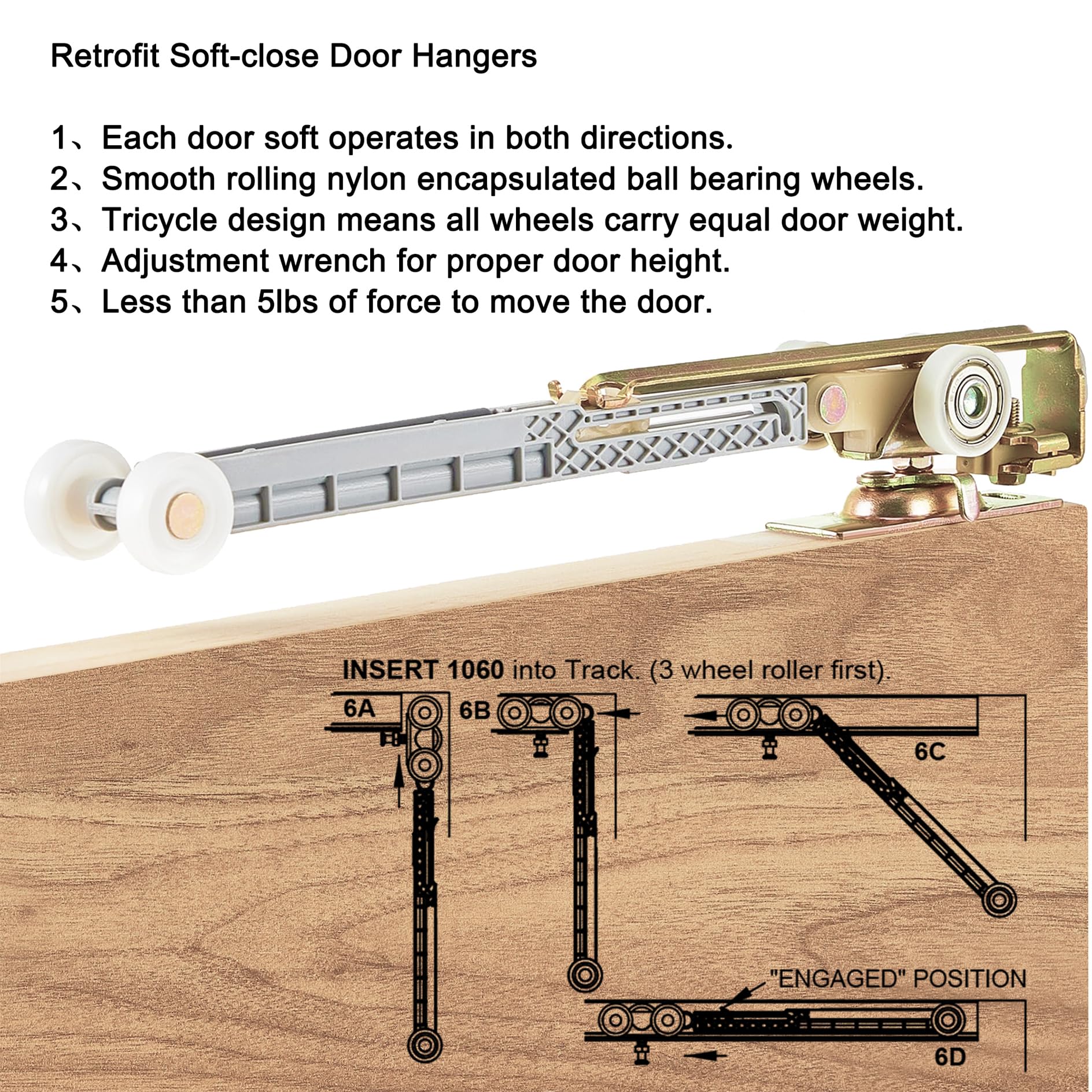 ReigaHood two-pack soft-close assemblies simplify installation and adjustment