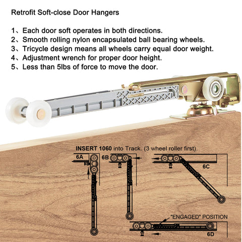 ReigaHood two-pack soft-close assemblies simplify installation and adjustment