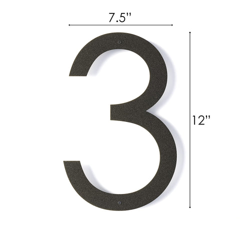 REINCARVATION metal address plaque with wall-mount hardware for easy outdoor installation.