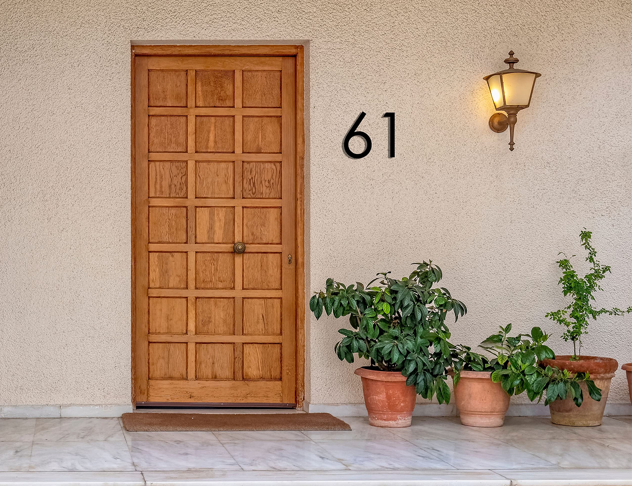 REINCARVATION outdoor numbers endure sun and rain thanks to electrostatic powder coating.