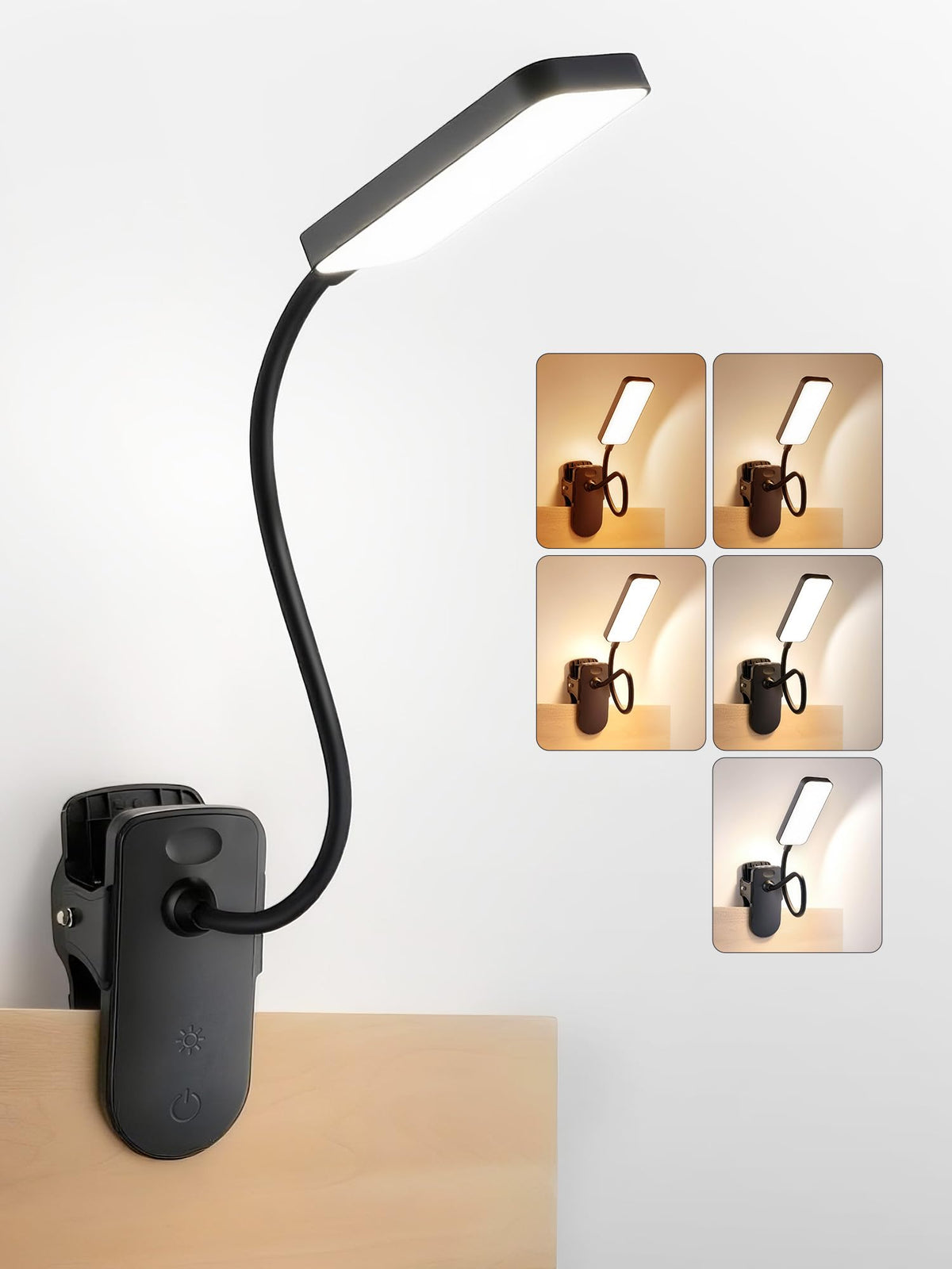 ReinHoo clip-on light closeup shows secure clip mechanism