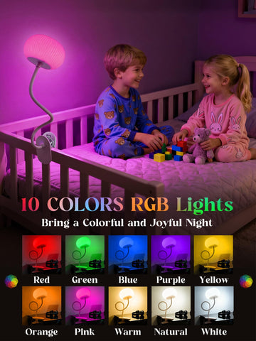 ReinHoo clip-on light in warm white reading mode for tasks