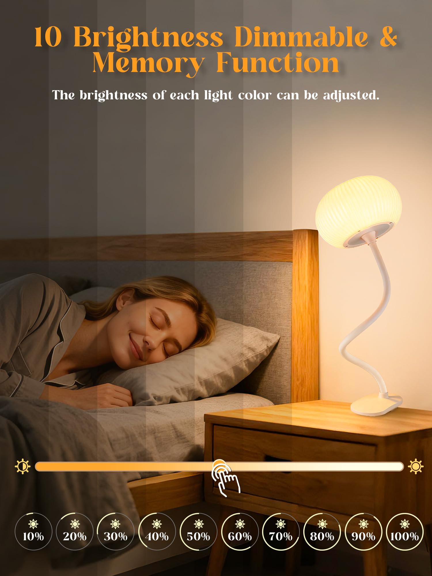 ReinHoo desk lamp with memory function for quick setup