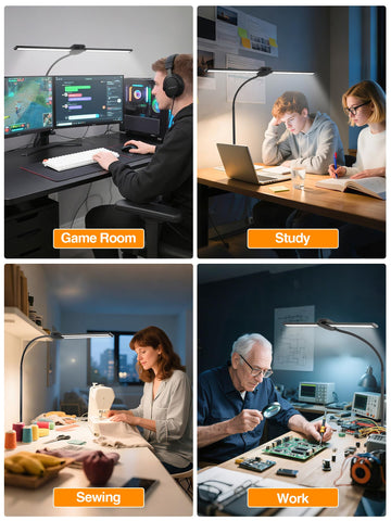ReinHoo desk light offers 5 color options for mood-adjusted tasks